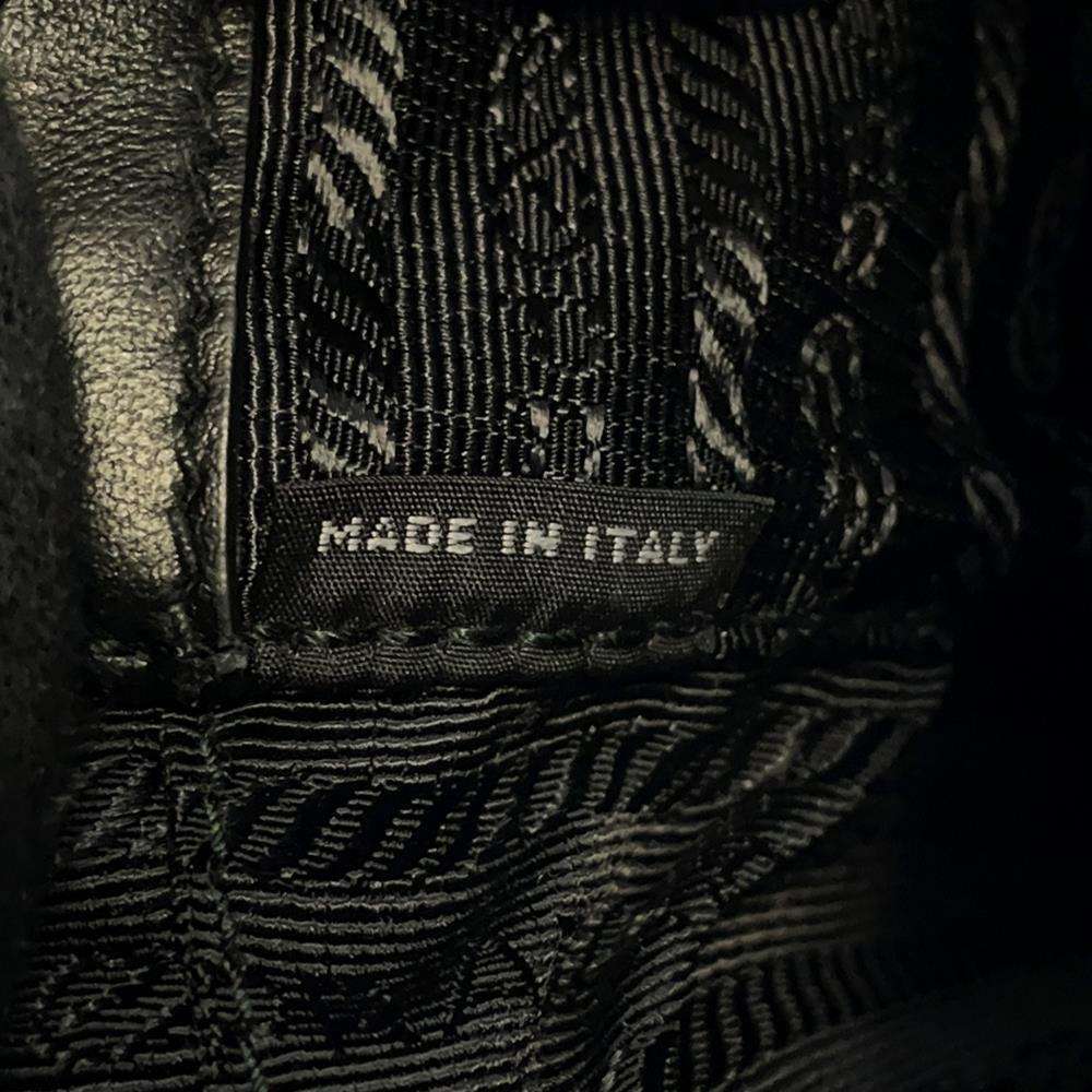Prada Shoulder Bag Logo Saffiano Crossbody Black - Picture 12 of 12